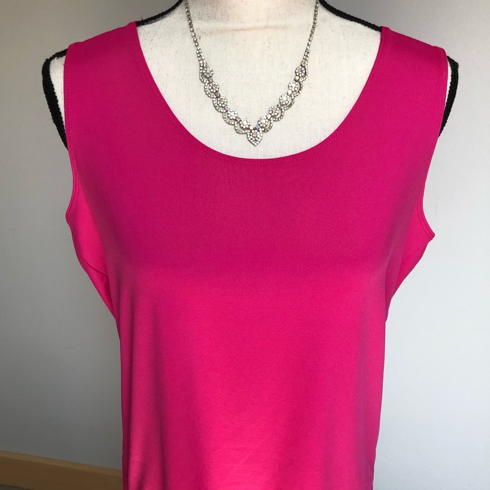 NWT Chico’s Microfeel Hot Pink Tank Top Size Medium